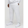 Pantalón Deportivo Plus Regular Gris Jaspeado, Gris