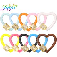 Juya Handicraft Jewelry Handmade Enamel Colorful Fastener Carabiner Screw Lock Clasps Accessories For DIY Pendant Jewelry Making