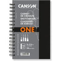 Schetsboek Canson Art Book One spiraalgebonden 80vel 100gr 140x216mm wit