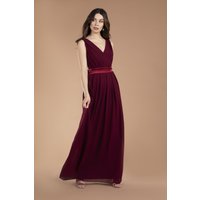 TFNC Kily Burgundy Maxi Dress