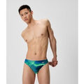 Slip de bain Homme Club Training imprimé bleu/vert