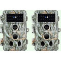 Pack x2 Caméras de Chasse 64MP 1296P 940nm IR Camera Chasse Infrarouge Vision Nocturne, 0,1s Vitesse de Dclenchement Caméra de Jeu IP66 Étanche |A262 Gris