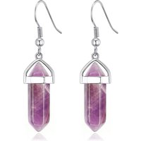 Amethyst Gemstone Drop Earrings