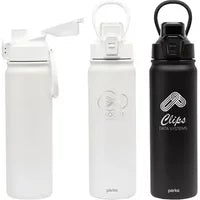 24 Customized Perka Rex 24 oz Double Wall, Stainless Steel Water ...