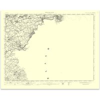 Ordnance Survey Berwick Upon Tweed 1896-1904 - Historical Reproduction Map - 1 Inch To 1 Mile 1:63 360 Scale