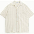 Camicia a righe con colletto classico e tasca