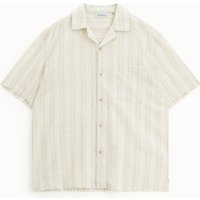 Camicia a righe con colletto classico e tasca