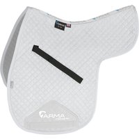 Shires ARMA Suede Numnah - White / 17-18"