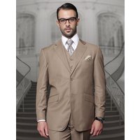 Statement Big & Tall Mens 100% Wool 3 Piece Fashion Suit