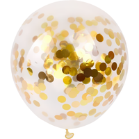 Gouden Confetti Ballonnen (10 stuks / 30 CM)