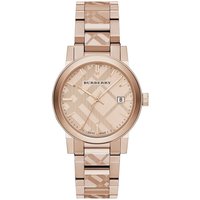 Burberry BU9039 Rose GoldTone Dial Stainless Steel Unisex Watch