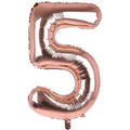 Cijfer Ballon '5' Rosé (100CM)