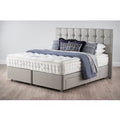 Hypnos Pillow Top Stellar Superior Mattress + Premium Divan Bed, Silver, 2 Drawer, Double