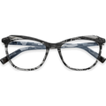 Callum Black Marble Cat Eye Eyeglasses | EYDOLOGY