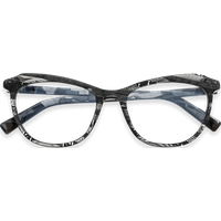 Callum Black Marble Cat Eye Eyeglasses | EYDOLOGY