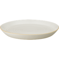 Impression Cream Spiral Dinner Plate -