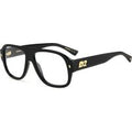 Dsquared2 Herren Dsquared2 D2 0125 807 Optische Fassungen Acetat Schwarz  Quadratisch