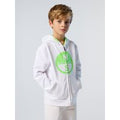 North Sails - Felpa hoodie con zip e maxi logoNorth SailsWhite12