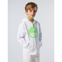 North Sails - Felpa hoodie con zip e maxi logoNorth SailsWhite12