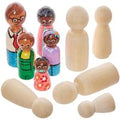 Wooden Family (Pack of 10) Craft Supplies