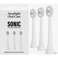 Sonic Toothbrush Replacement Heads - White