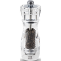 The Vittel 16 cm pepper mill has a pure and slender profile. Chrome accents enhance the transparency of the mill. Vittel