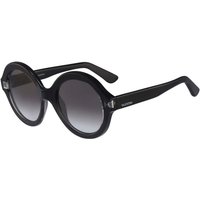 Valentino Womens 'Black Oval' Sunglasses - Black