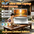 High Speed Multitasking Office Laptop Win11 OS Fingerprint Recognition Backlight Keyboard Travel Notebook