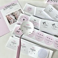 36 Pcs Cartoon Label Stickers Ballet Bow Ribbon Round Self-adhesive Seal Stickers Packing Materials DIY Decorative Labels