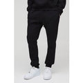 Pantalón Deportivo Básico Ajustado De 330G/M2, Negro