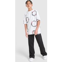 Supply & Demand Circle T-Shirt Junior, wit