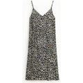 Midikleid Animal-Print mit schmalen Trägern