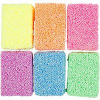 Soft Foam, neon colours, 6x10 g-