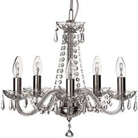 Galway Crystal Cashel 5 Arm Chandelier