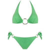 ACQUADICOCCO maillot de bain 2 pièces triangle Lurex Verde