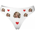 Custom Personalized Face Women Underwear Low Waist Sexy Funny Thong G-String Thongs Women's Breathable Underpants