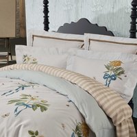 Sanderson Giles Deacon Cupids Beau Super Kingsize Duvet Cover Set, Quince & Chalk