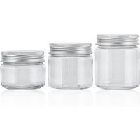 BORUI 200ml 300ml 400ml 500ml 800ml Great Tabletop PET food grade plastic jar with aluminum cap