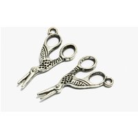 Anhänger Schere, 26 x 13 mm, 5 Stück