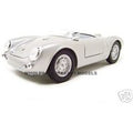 Porsche 550 A Spyder Silver 1/18 Diecast Model Car by Maisto