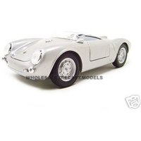 Porsche 550 A Spyder Silver 1/18 Diecast Model Car by Maisto