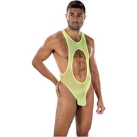 Envy Bare Sunshine Mesh Singlet Neon Yellow