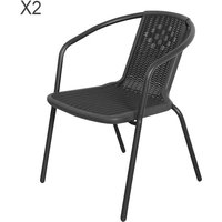 2/4 Pcs Garden Dining ChairsSet with Round Table