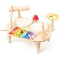 7-in-1 Wooden Drum Set for Kids (Ages 3+) - Educational Musical Toy, Montessori-, Eco-Friendly | Wowcher