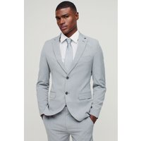 Herren Skinny einreihige Anzugjacke | Grey | Größe 40 | boohooMAN