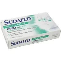 Sudafed Mucus Relief Cold and Flu Tablets - 16 Tablets