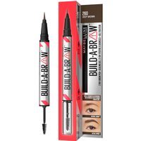 Maybelline Build-A-Brow 2 Easy Steps Eye Brow Pencil and Gel (Various Shades) - Deep Brown