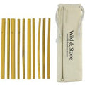 Reusable Bamboo Drinking Straws - 10 Pack