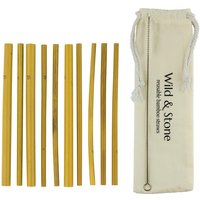Reusable Bamboo Drinking Straws - 10 Pack