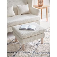 Trosa Ottoman - Mink Grey Opulent Cotton Velvet